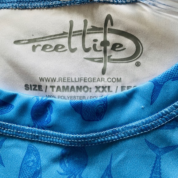 REEL LIFE NWOT Sun UV Protective FISHING SHIRT XXL - Picture 8 of 8